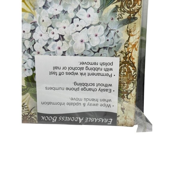 Paper & Ink Studio Erasable Address Book With Hummingbird & Floral Design - Picture 5 of 10